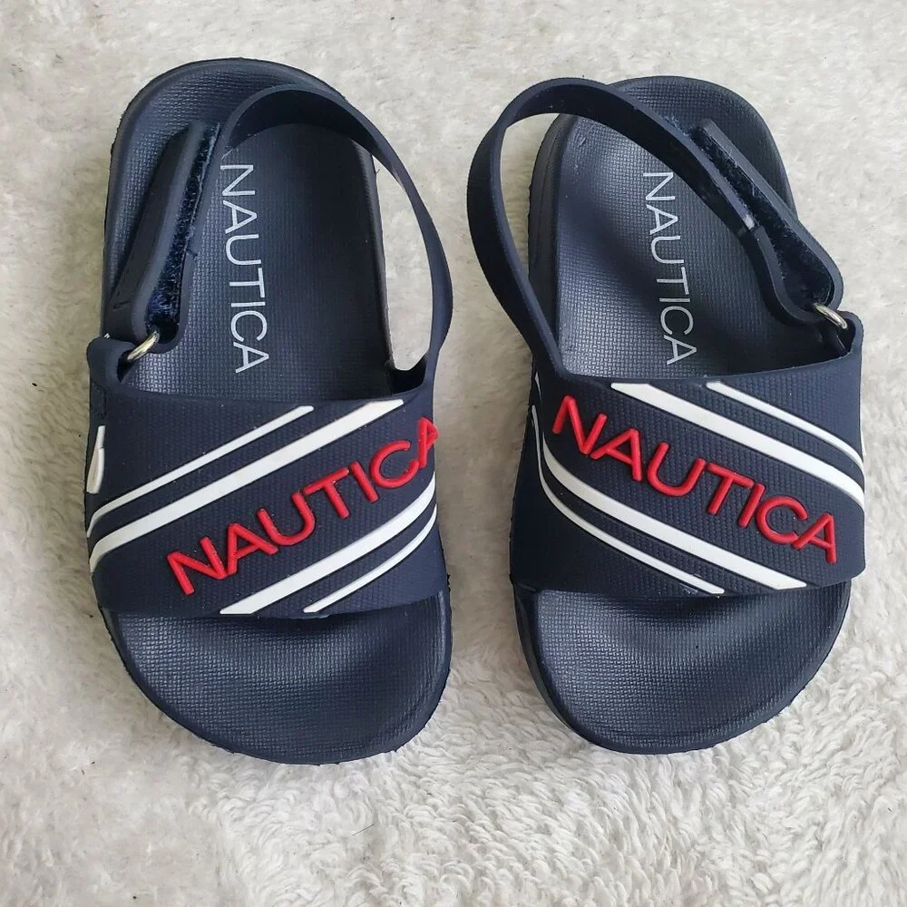 Nautica Toddler's boys sandals Size US 5 blue velcro closure nwot - Picture 10 of 10